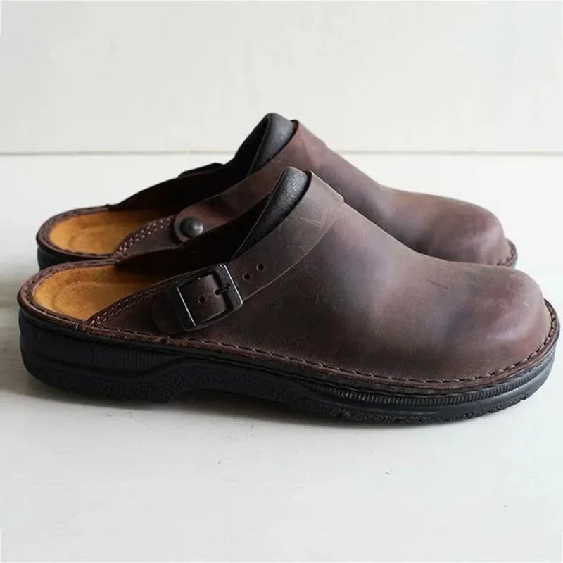 Herr Slip-On Skor - Bekväm Klassiker - Brun