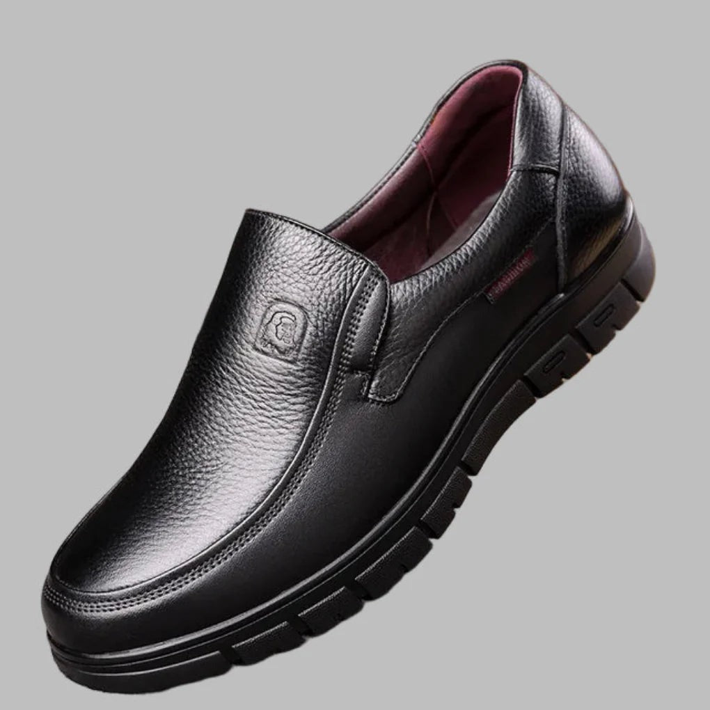 Herr Slip-On Skor - Elegant Komfort för Vardagen - Svart