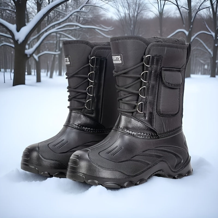 Herr Snöstövlar Antislip Sula &amp; Ankelstöd - Outdoor - Svart