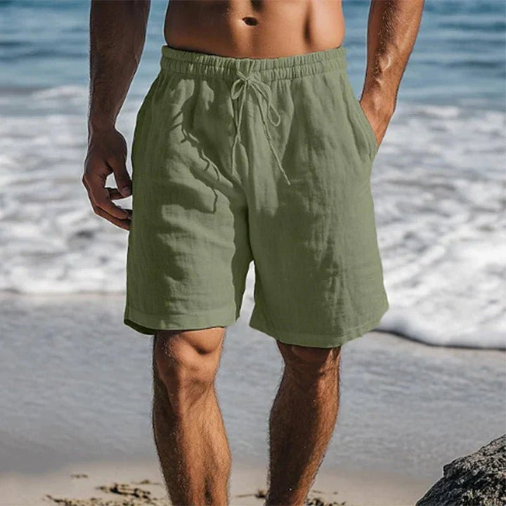 Herr Snabbtorkande Badshorts - Klassisk strandstil - Mörkgrön