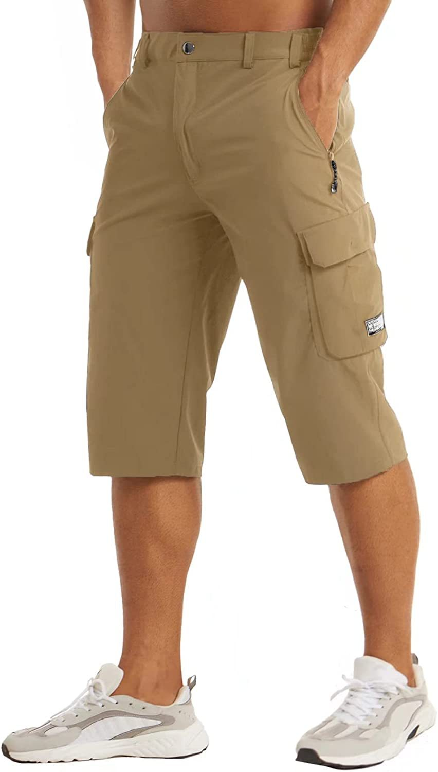 Herr Snabbtorkande Taktiska Shorts - Funktionell Passform - Brun