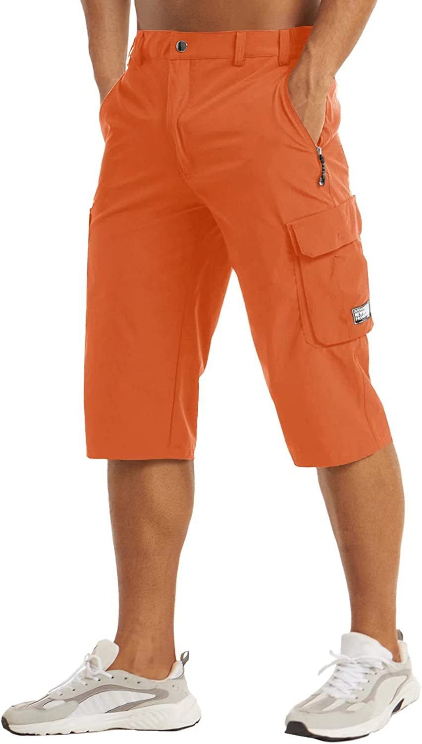 Herr Snabbtorkande Taktiska Shorts - Funktionell Passform - Orange