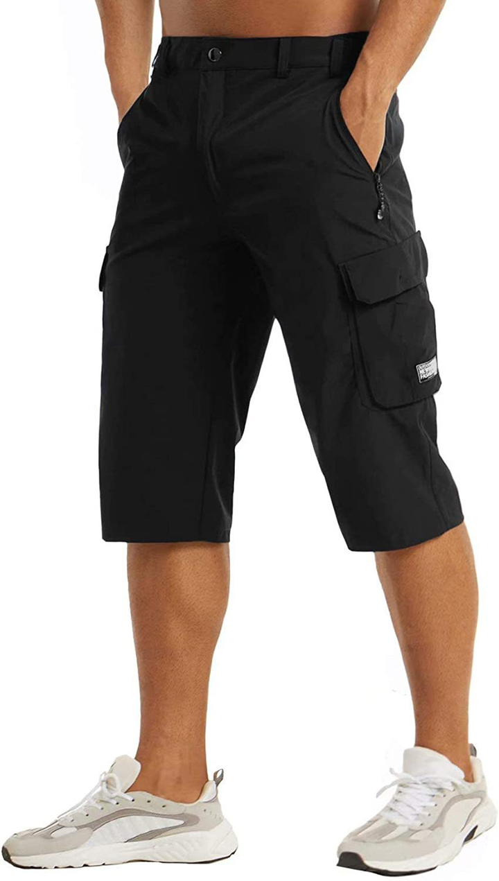 Herr Snabbtorkande Taktiska Shorts - Funktionell Passform - Svart