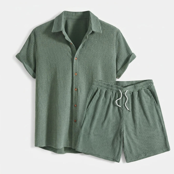 Herr Sommarset Skjorta och Shorts - Avslappnad stil