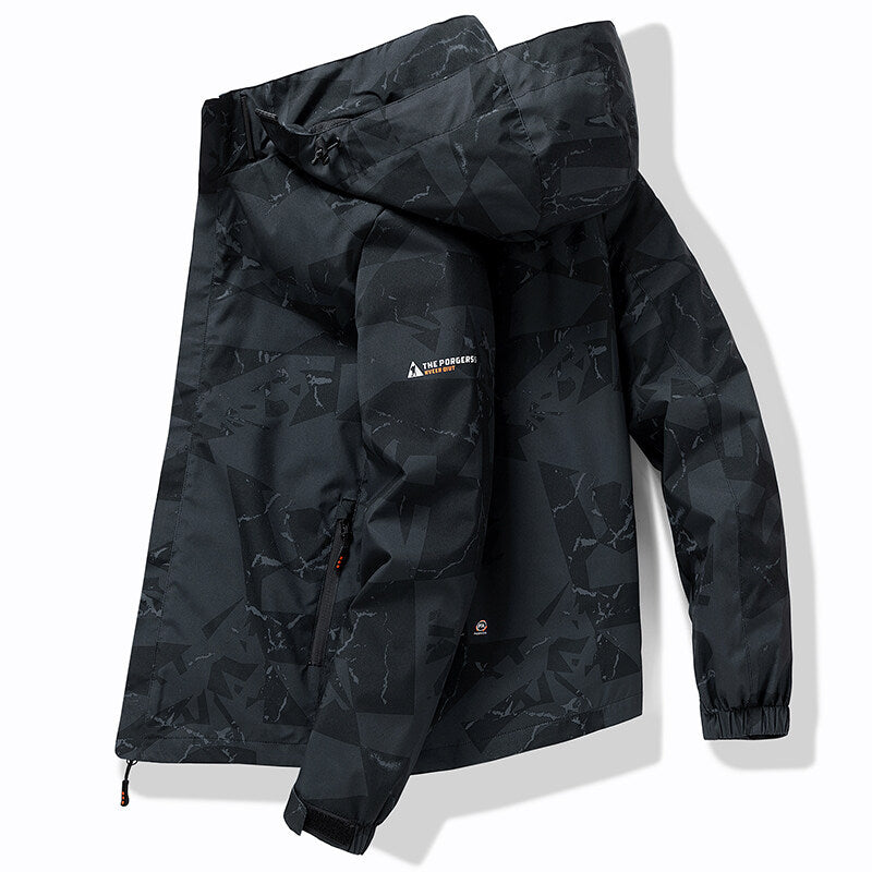 Herr Sportiv Vattentät Skidkavaj - Klassisk Design - Svart