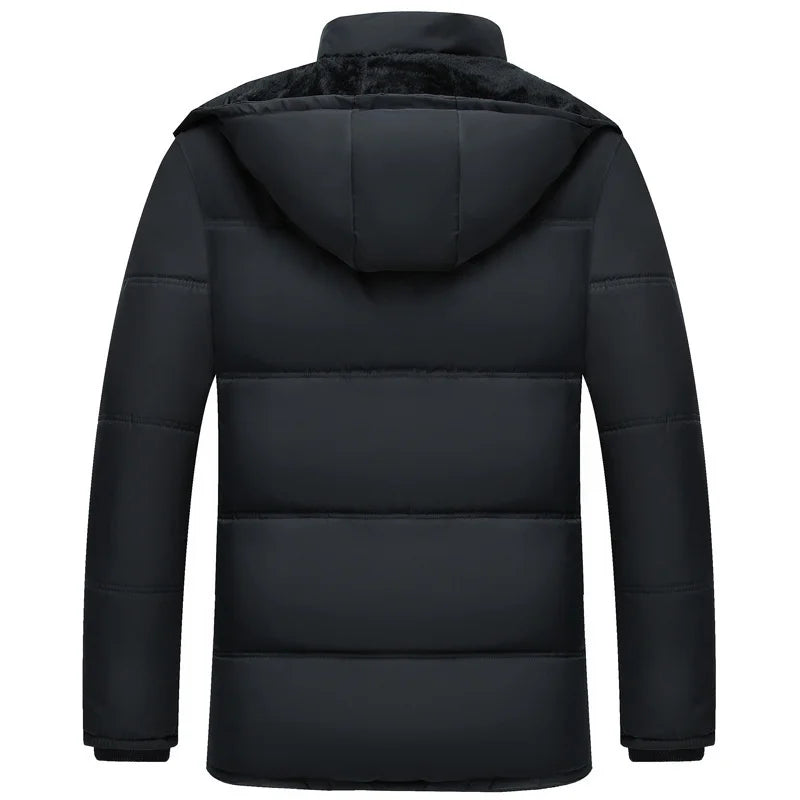 Herr Streamlining Vinterjacka med Huva - Modern Stil