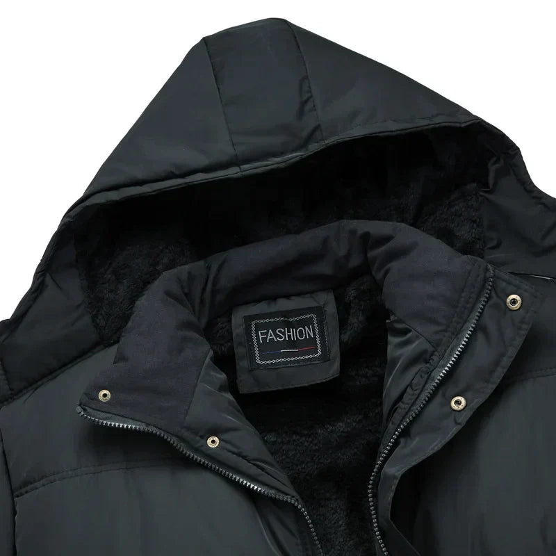Herr Streamlining Vinterjacka med Huva - Modern Stil
