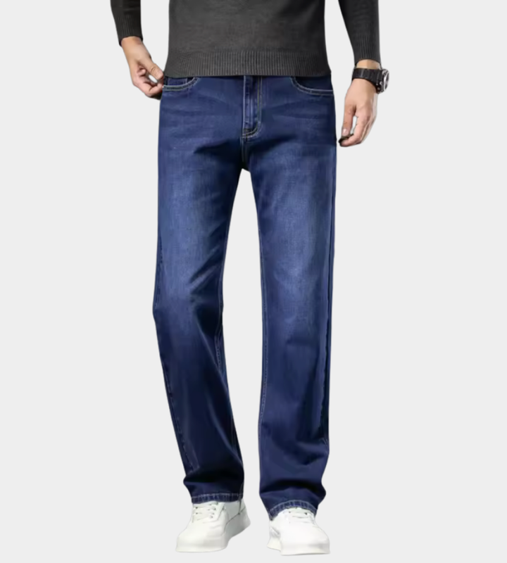 Herr Stretch Jeans - Klassisk Mörkblå - Mörkblå