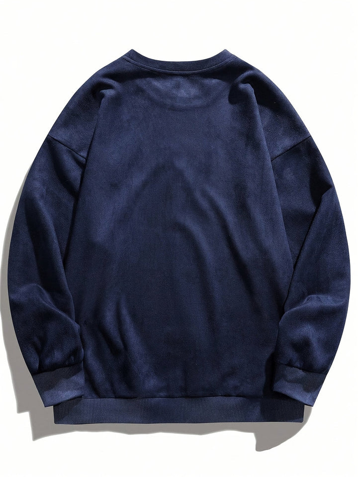 Herr Sweatshirt Rund Hals - Klassisk Casual