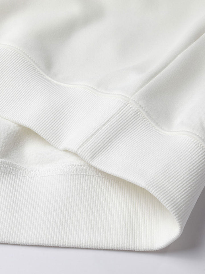 Herr Teddy Fleece Halvzip Sweatshirt - Mysig Höst- och Vinterkollektio