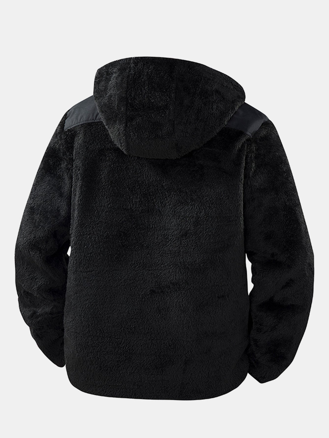 Herr Teddy Fleece Hoodie Jacka - Mysig Varm Casual