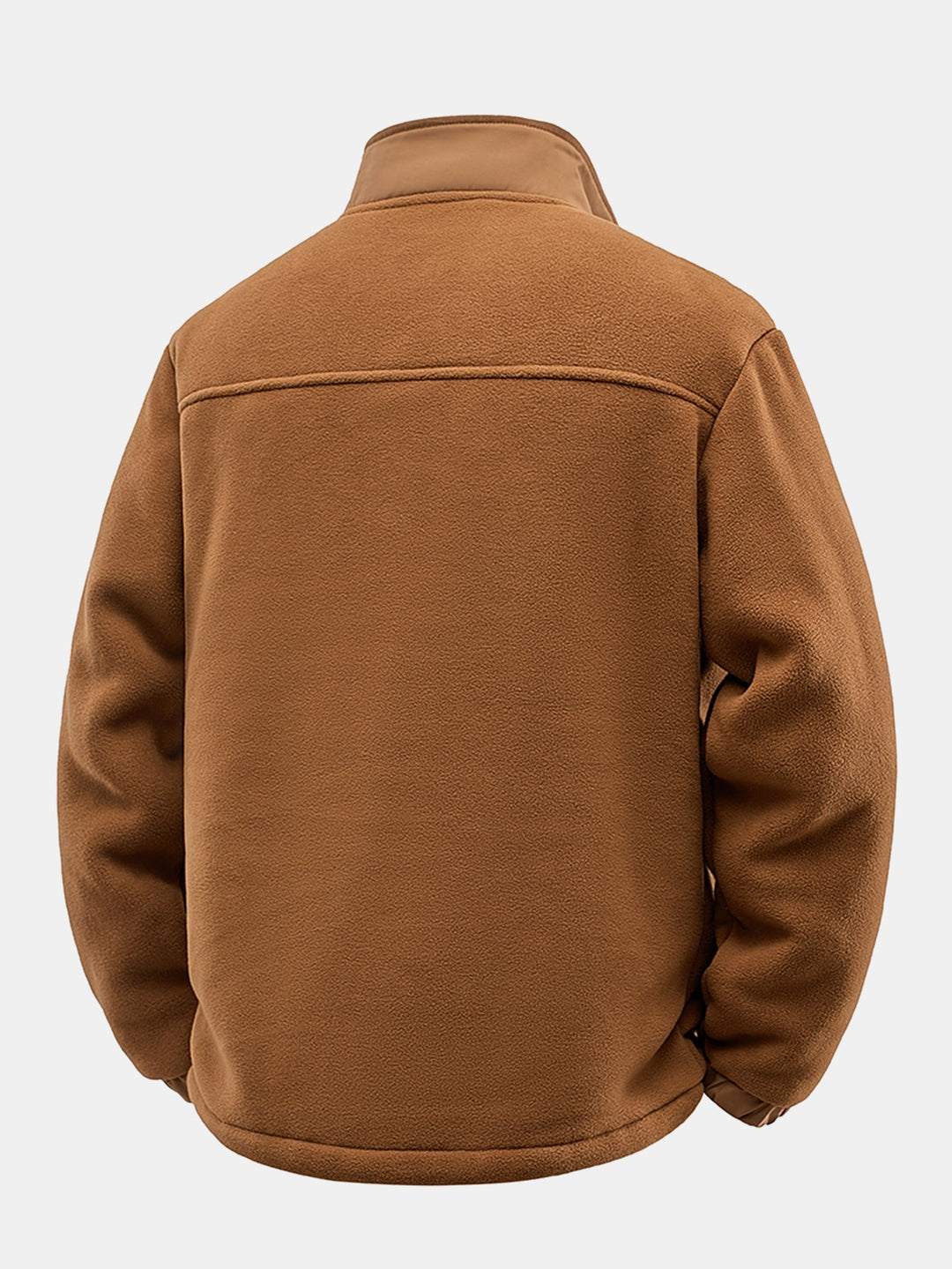 Herr Teddy-Fodrad Polarfleece Jacka - Avslappnad Passform