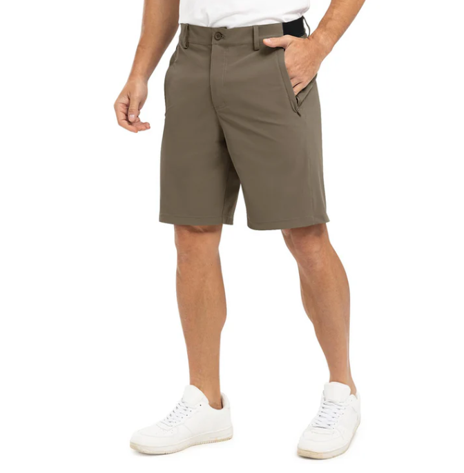Herr Utility-Shorts Modern - Perfekt Passform - Brun