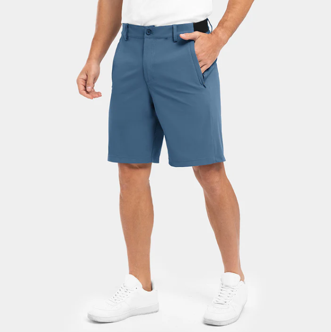 Herr Utility-Shorts Modern - Perfekt Passform - Mörkblå
