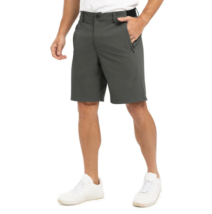 Herr Utility-Shorts Modern - Perfekt Passform - Mörkgrå