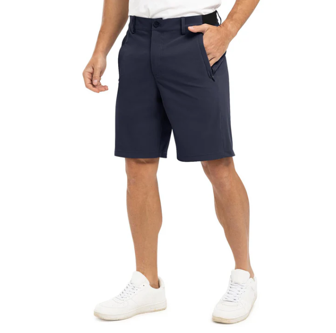 Herr Utility-Shorts Modern - Perfekt Passform - Marinblå