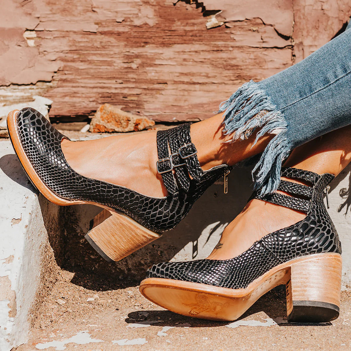 Herr Vintage Klacksandal med Ankelrem - Klassisk Elegans