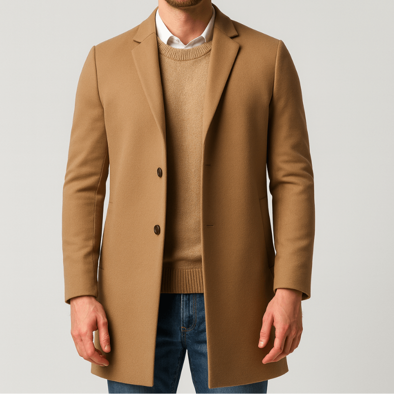 Herr Vinterkappa Tailored Trenchcoat - Klassisk Design