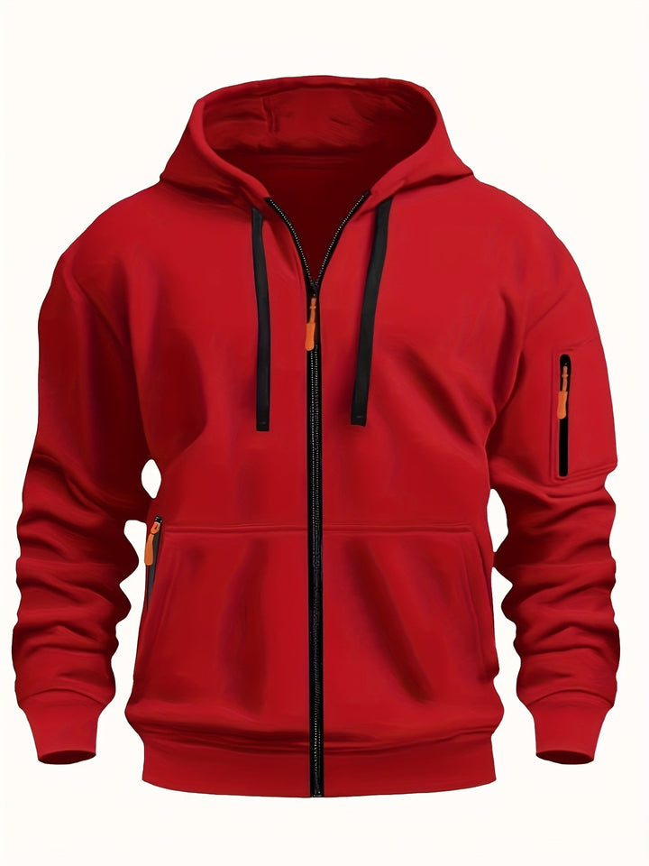 Herr Zip-Up Hoodie - Vardaglig Komfort