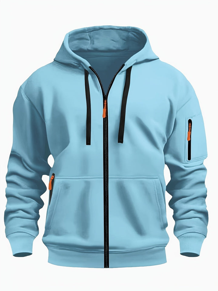 Herr Zip-Up Hoodie - Vardaglig Komfort