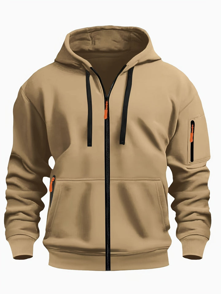 Herr Zip-Up Hoodie - Vardaglig Komfort
