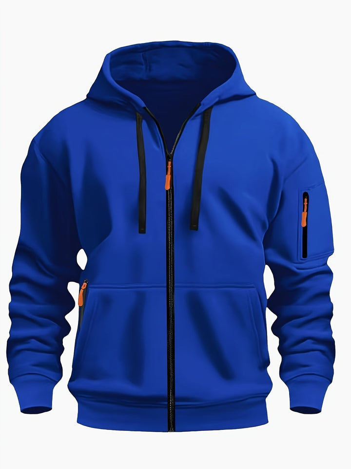 Herr Zip-Up Hoodie - Vardaglig Komfort