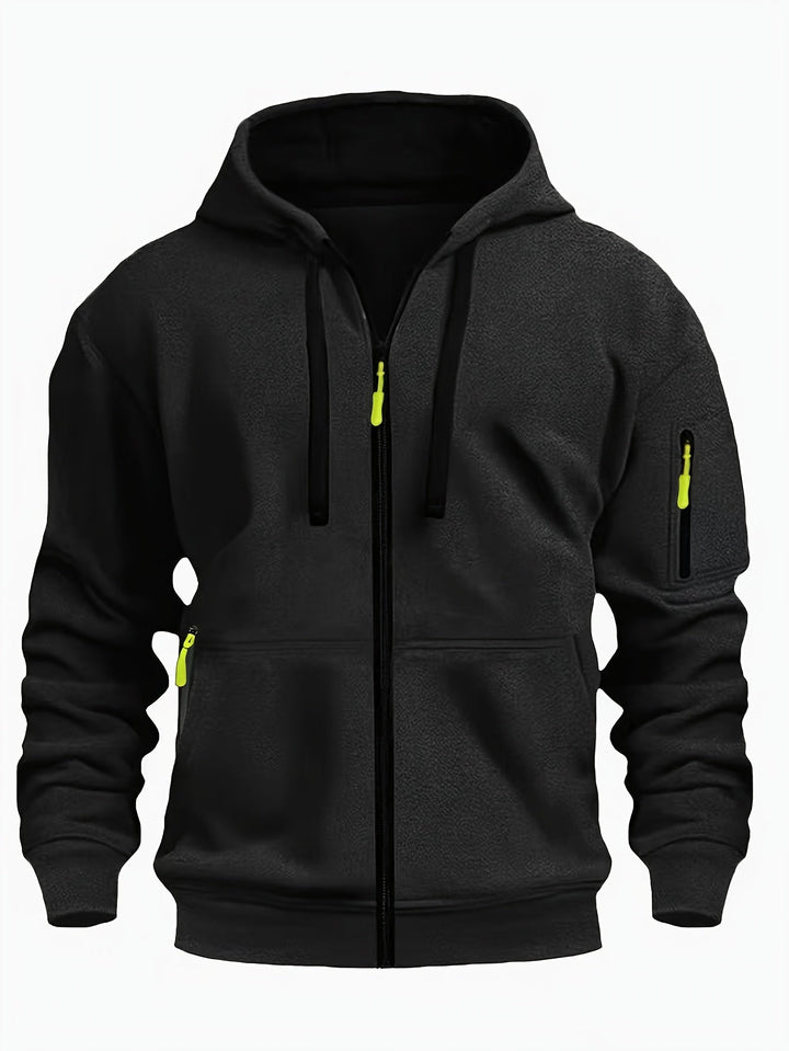 Herr Zip-Up Hoodie - Vardaglig Komfort